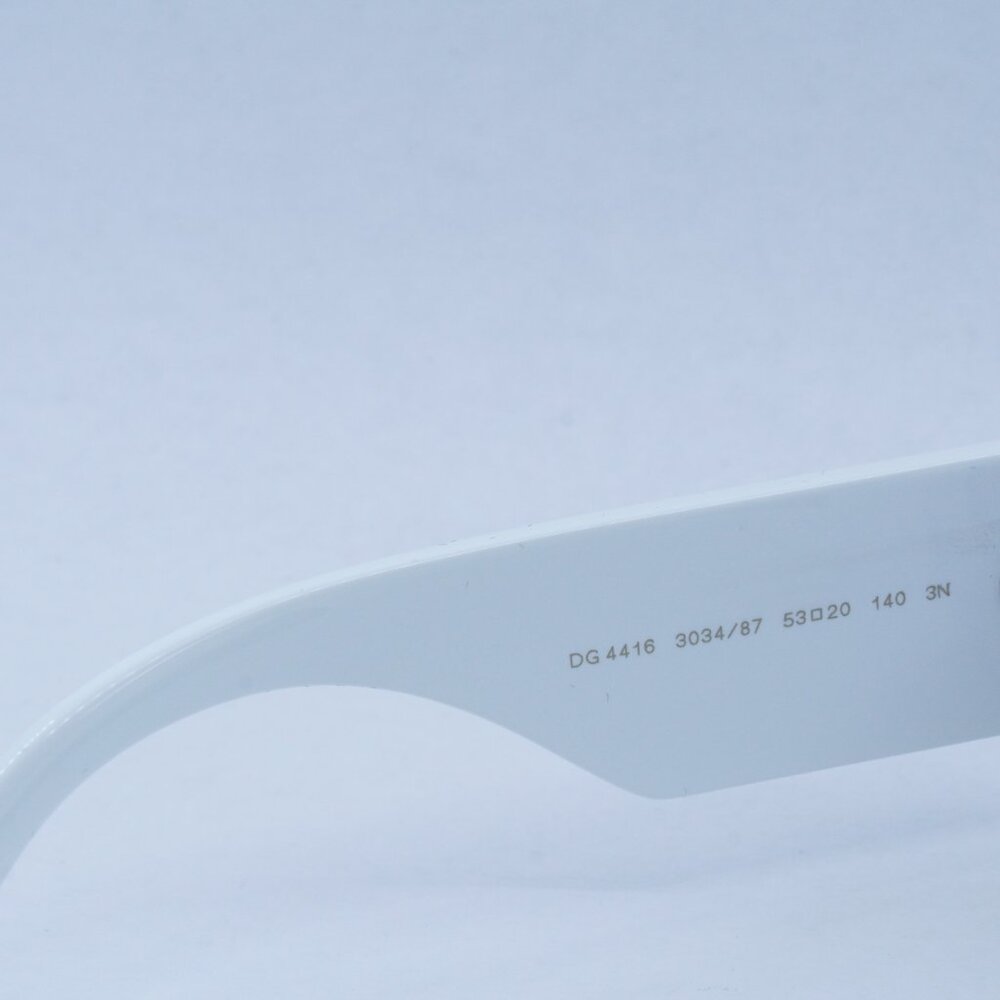 🕶️ New Dolce & Gabbana DG4416 303487 Sunglasses -White Frame, Dark Grey Lenses - Picture 7 of 11